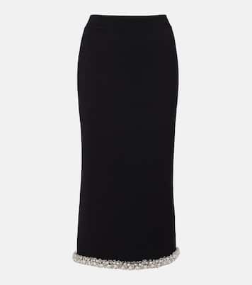 Idina embellished knitted pencil skirt | Simkhai