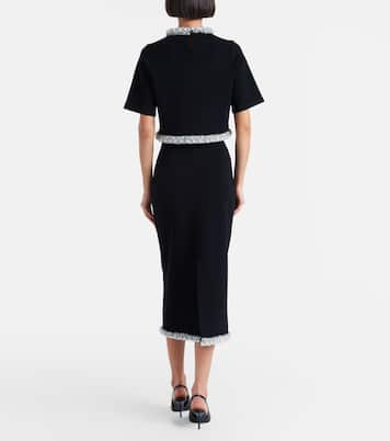 Idina embellished knitted pencil skirt | Simkhai