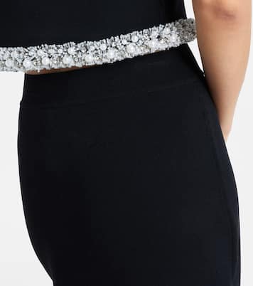 Idina embellished knitted pencil skirt | Simkhai