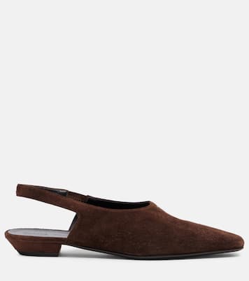 Cecilia suede slingback flats | Khaite