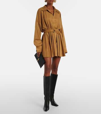 Robe chemise en satin | Norma Kamali