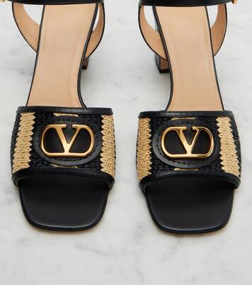 Sandalen VLogo aus Leder | Valentino Garavani