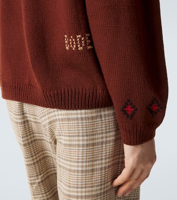 Pull Scottie brodé en laine | Bode