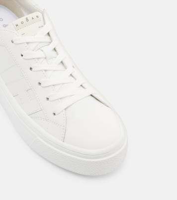 H705 Allacciato H leather platform sneakers | Hogan