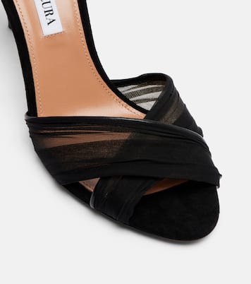 Sandales slingback Voile 85 en cuir | Aquazzura