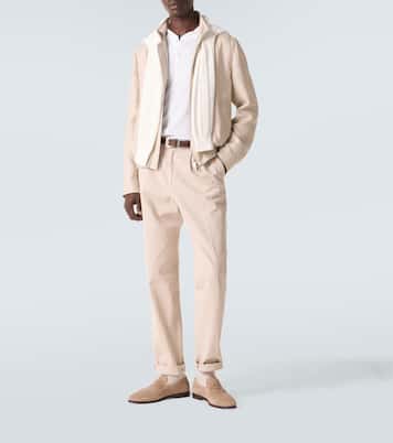 Cotton and silk Henley shirt | Brunello Cucinelli