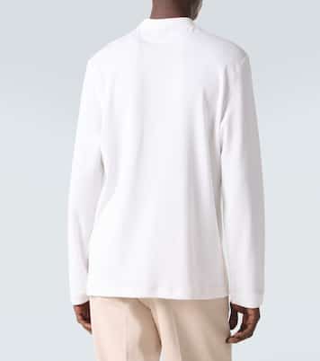 Cotton and silk Henley shirt | Brunello Cucinelli