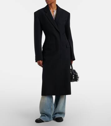 Abrigo cruzado de lana | Acne Studios