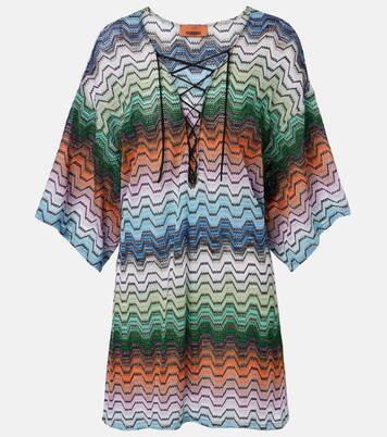 Wave lamé beach dress | Missoni