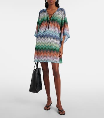 Wave lamé beach dress | Missoni