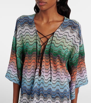 Wave lamé beach dress | Missoni