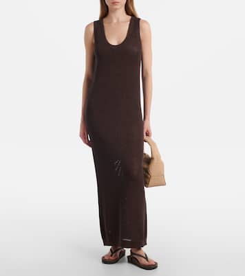 Maxikleid aus einem Baumwollgemisch | Brunello Cucinelli