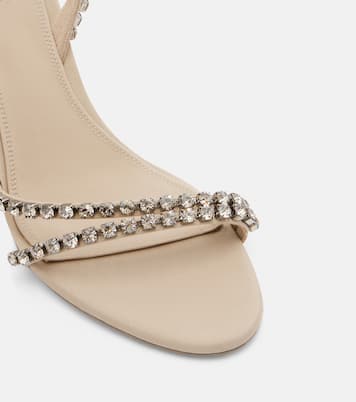 Lidia 70 crystal-embellished mules | Paris Texas