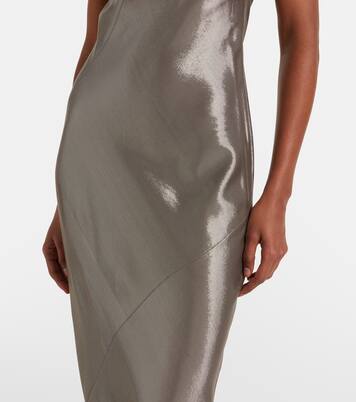 Odissea one-shoulder lamé gown | Max Mara