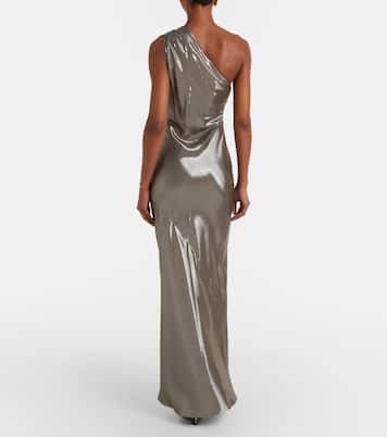 Odissea one-shoulder lamé gown | Max Mara