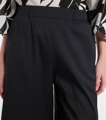Pece cropped cotton-blend wide-leg pants | Max Mara