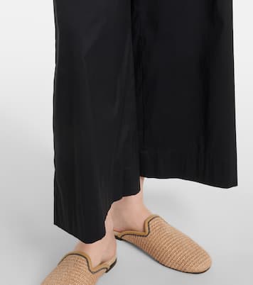 Pece cropped cotton-blend wide-leg pants | Max Mara