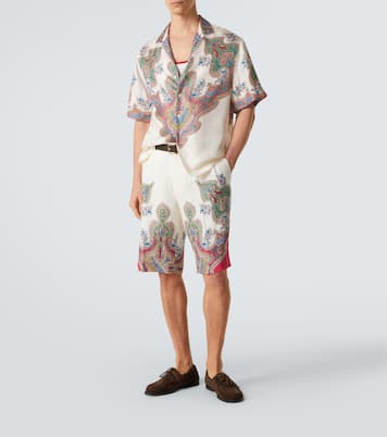 Paisley silk twill bowling shirt | Etro