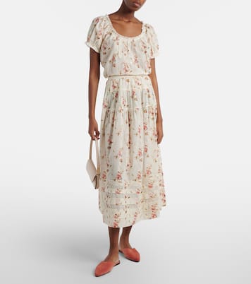 Frederica floral cotton top | Dôen