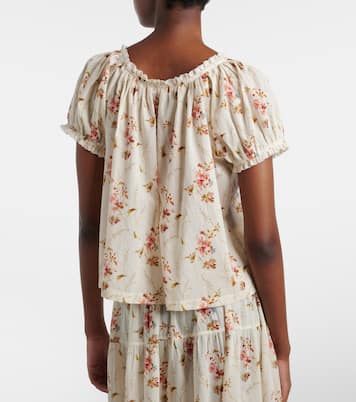 Frederica floral cotton top | Dôen