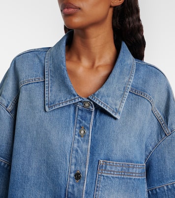 Oversized polo denim minidress | Givenchy