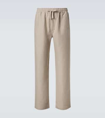 Linen wide-leg pants | Saman Amel