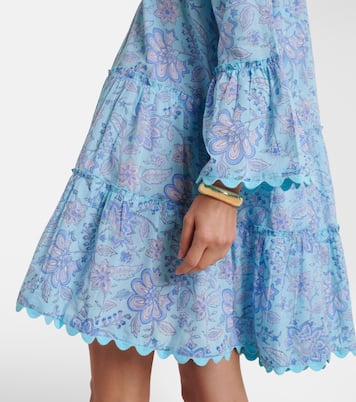 Abito corto in cotone con stampa floreale | Juliet Dunn