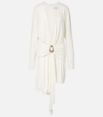 Stone Pin draped jersey minidress | Christopher Esber