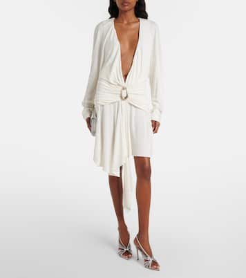 Stone Pin draped jersey minidress | Christopher Esber