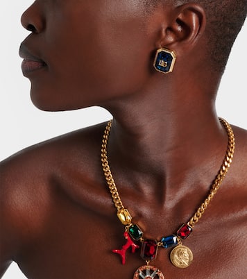 DG embellished clip-on earrings | Dolce&Gabbana