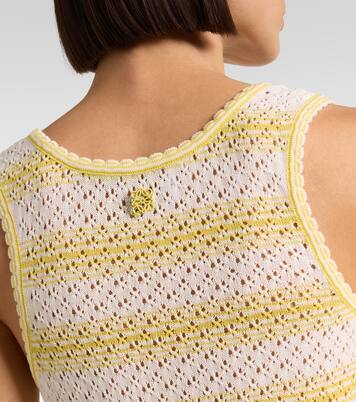 Top Paula's Ibiza en coton mélangé à rayures | Loewe