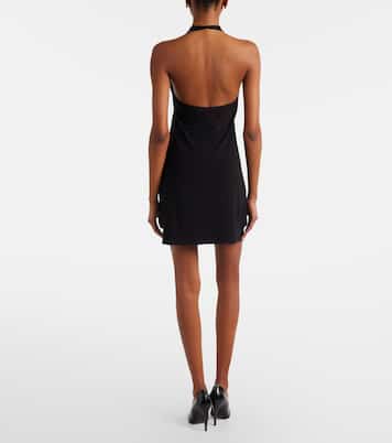 Halterneck jersey minidress | Norma Kamali