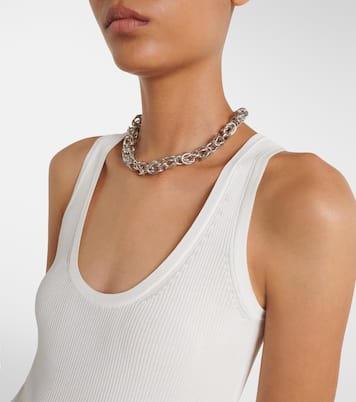 تانك توب من الجيرسيه بحبكة مضلعة | Max Mara