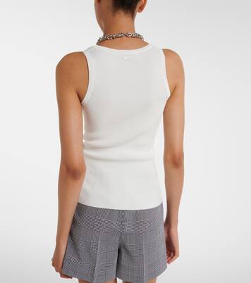 تانك توب من الجيرسيه بحبكة مضلعة | Max Mara