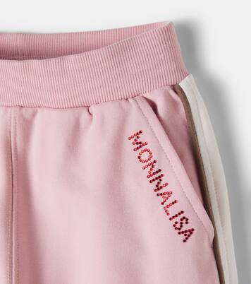 Embellished cotton-blend sweatpants | Monnalisa