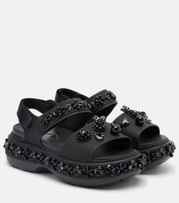 x Crocs embellished platform sandals | Simone Rocha