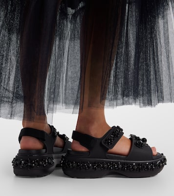 x Crocs embellished platform sandals | Simone Rocha