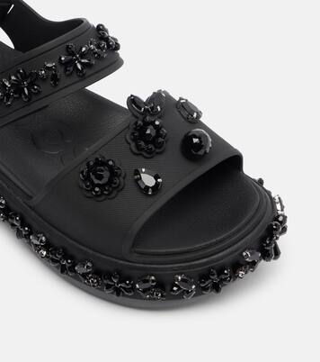 x Crocs embellished platform sandals | Simone Rocha