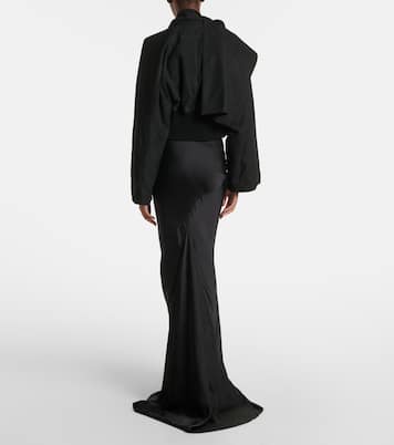 Coda draped satin maxi skirt | Rick Owens