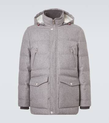 Daunenjacke aus Wollflanell | Brunello Cucinelli