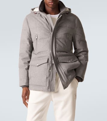 Daunenjacke aus Wollflanell | Brunello Cucinelli