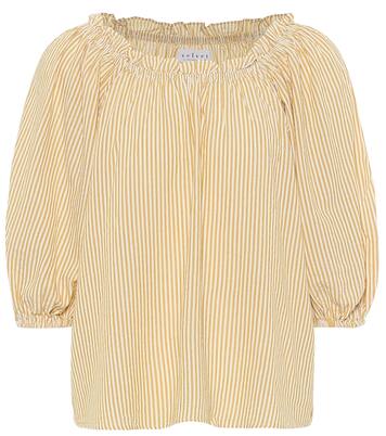 Top rayé Briella en coton mélangé | Velvet