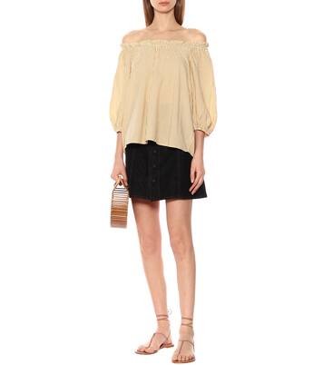 Top rayé Briella en coton mélangé | Velvet