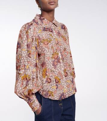 Chemise Circe en coton mélangé à fleurs | Ulla Johnson