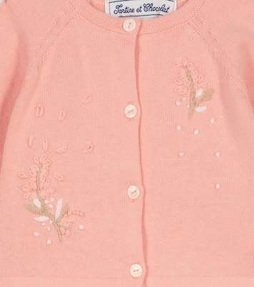 Baby Bestickter Cardigan aus Baumwolle | Tartine et Chocolat