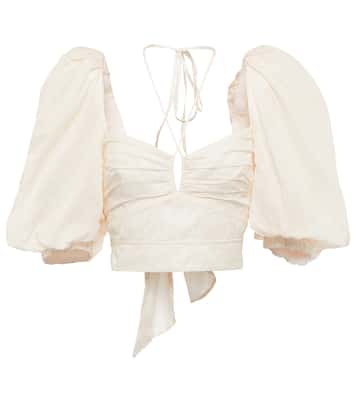 Cropped-Top Garua aus Baumwolle | Johanna Ortiz