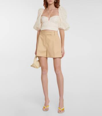 Cropped-Top Garua aus Baumwolle | Johanna Ortiz