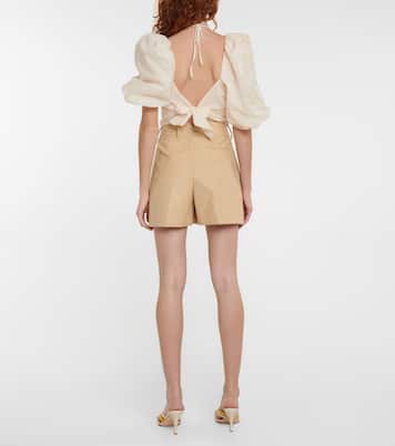 Cropped-Top Garua aus Baumwolle | Johanna Ortiz