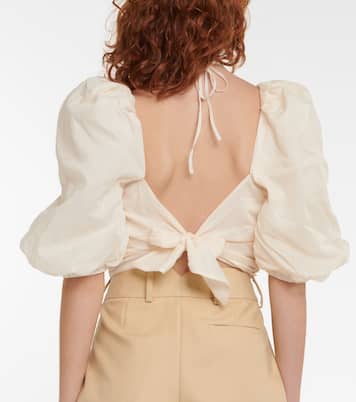 Cropped-Top Garua aus Baumwolle | Johanna Ortiz