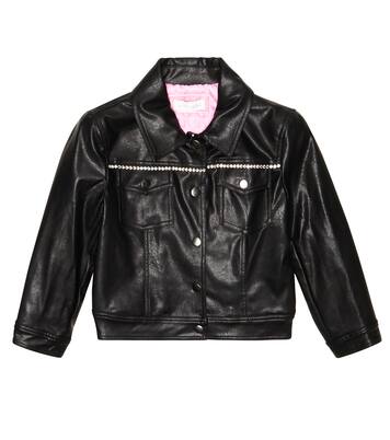 x Disney® embellished biker jacket | Monnalisa